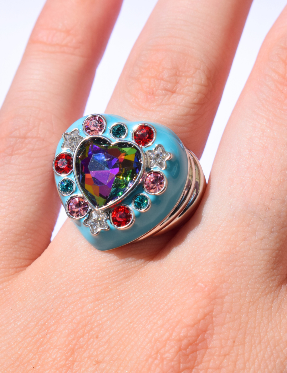 Gemini Baby Ring Silver
