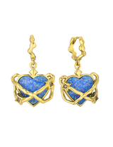 Heart in Orbit Earring Gold