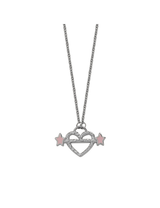 Heart Piercer Necklace Silver