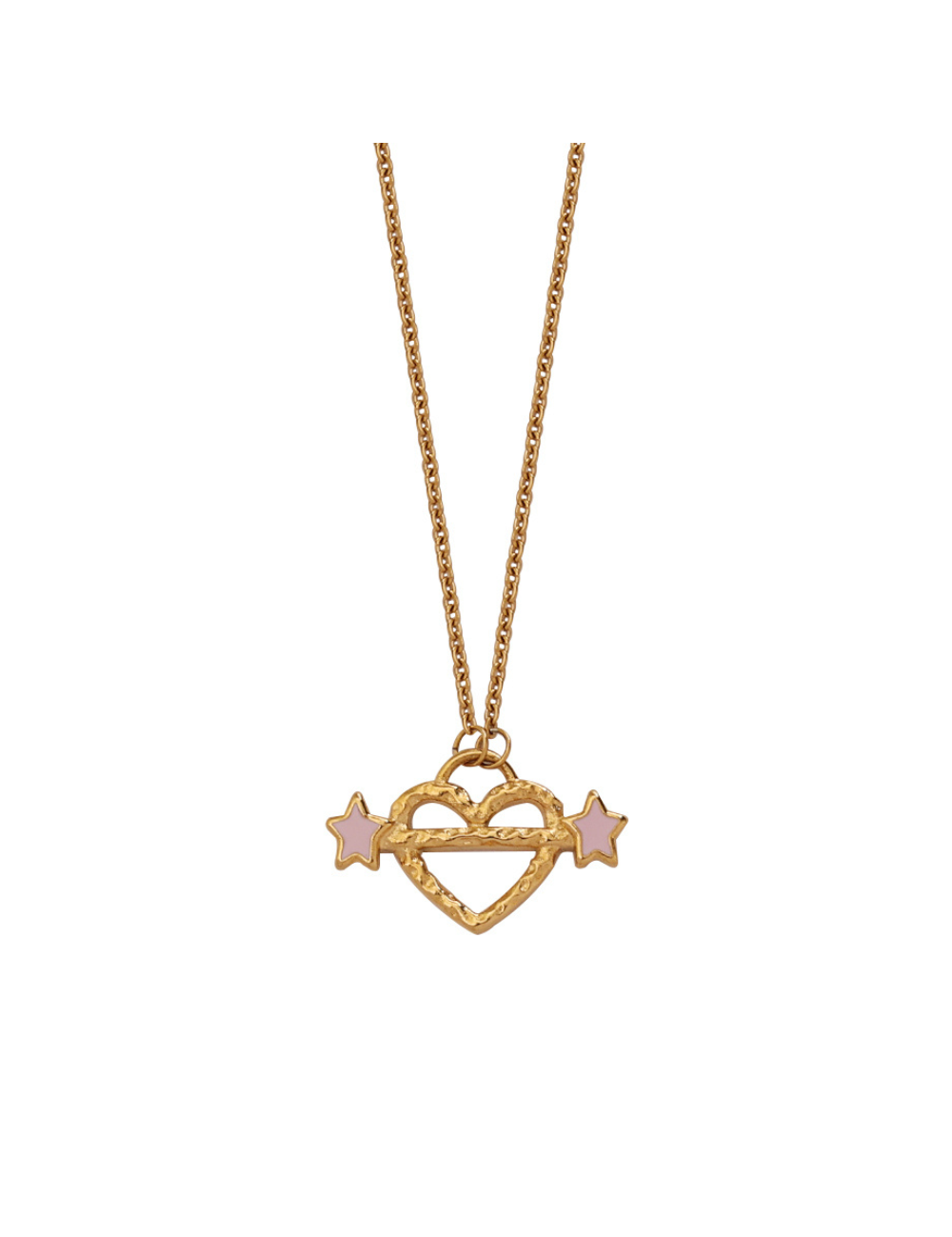 Heart Piercer Necklace Gold