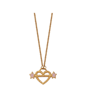 Heart Piercer Necklace Gold