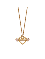 Heart Piercer Necklace Gold