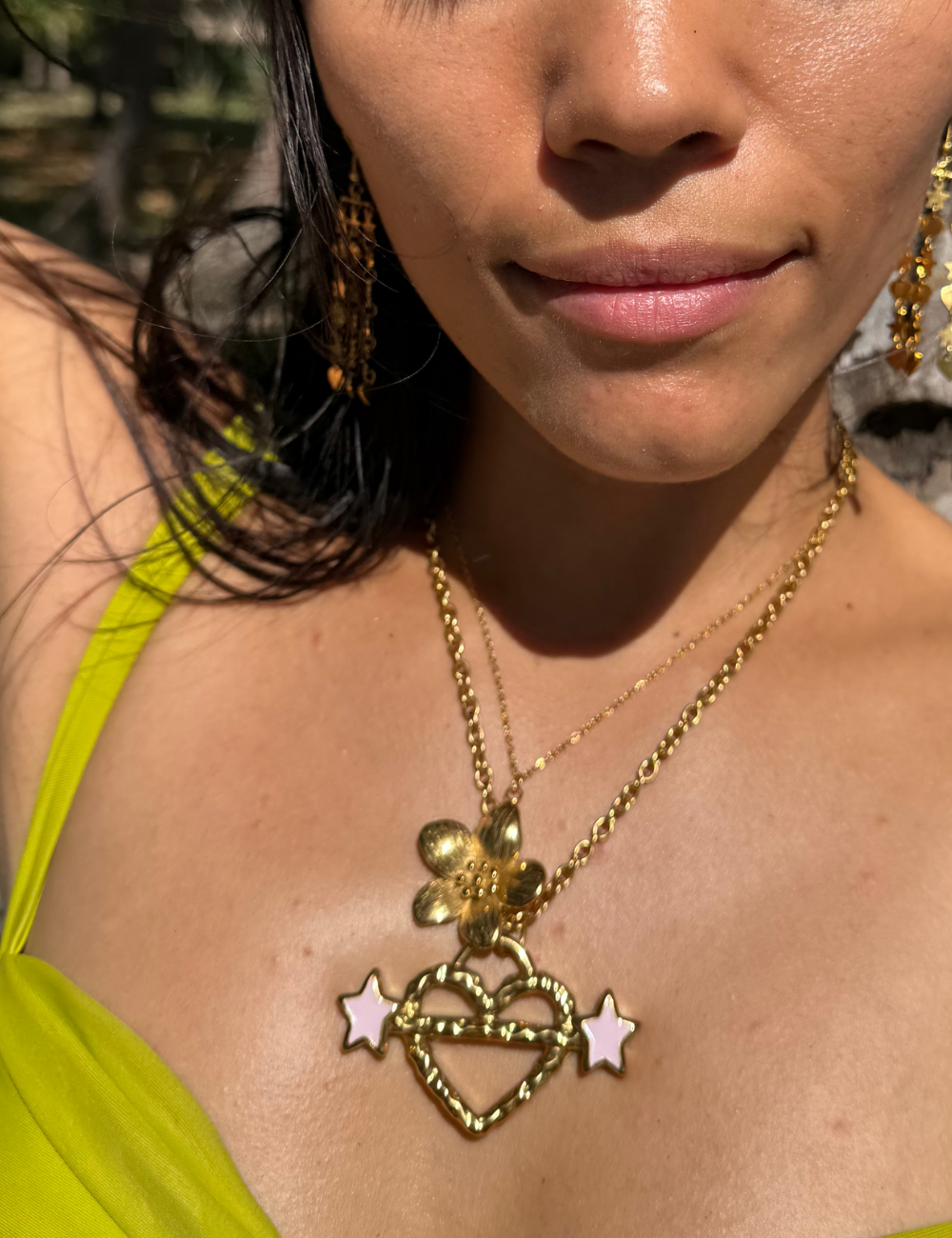 Heart Piercer XL Necklace Gold