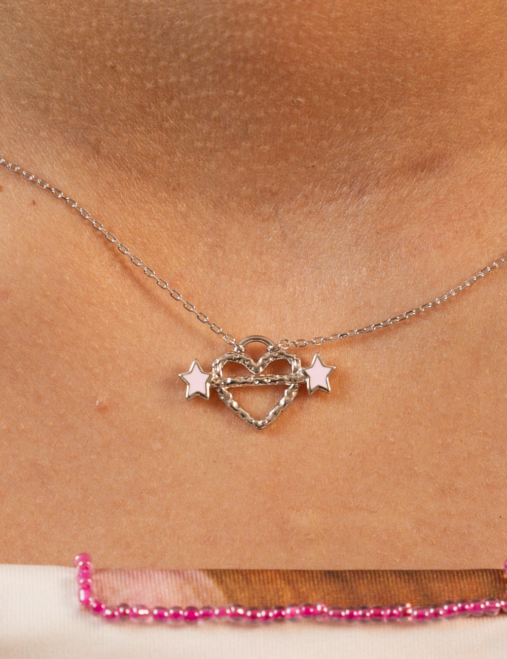 Heart Piercer Necklace Gold