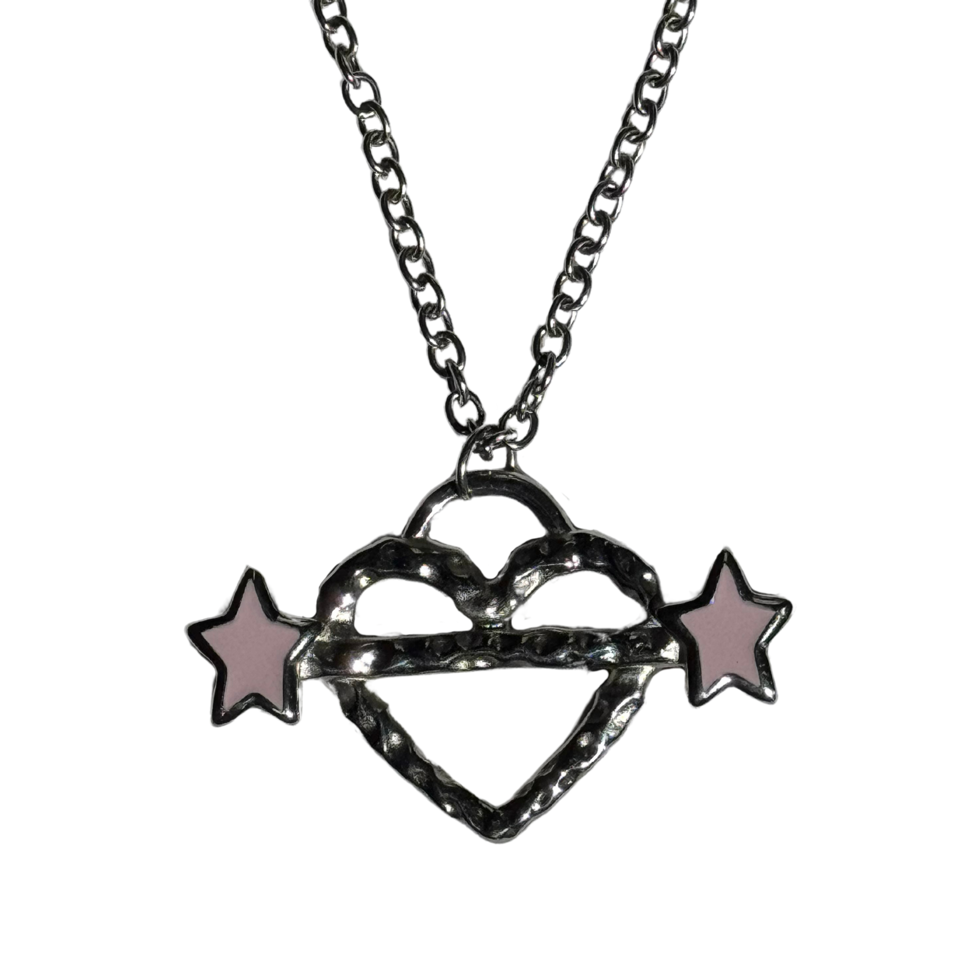 Heart Piercer XL Necklace Silver