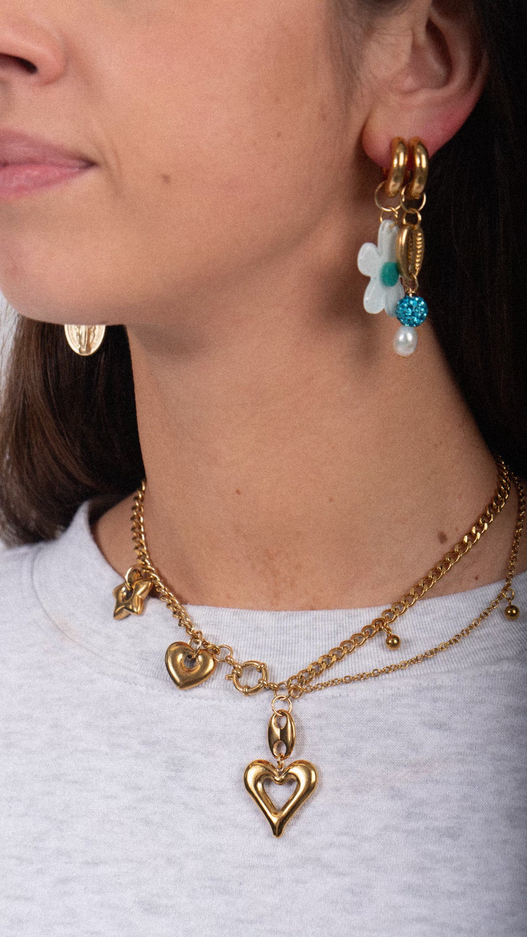 Heart and Star Necklace