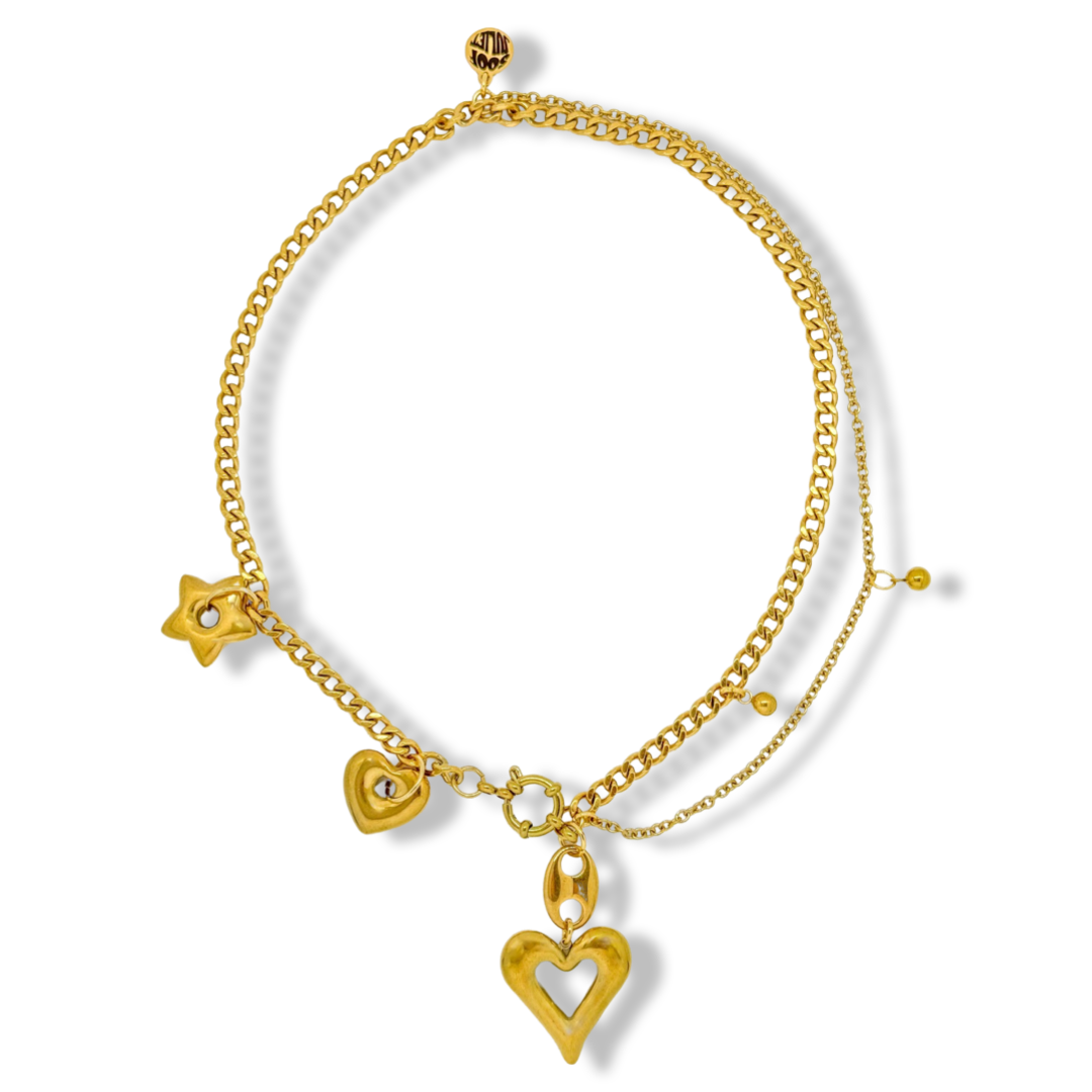 Heart and Star Necklace