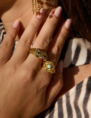 In Bloom Flower Ring Gold