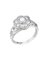 In Bloom Flower Ring Silver