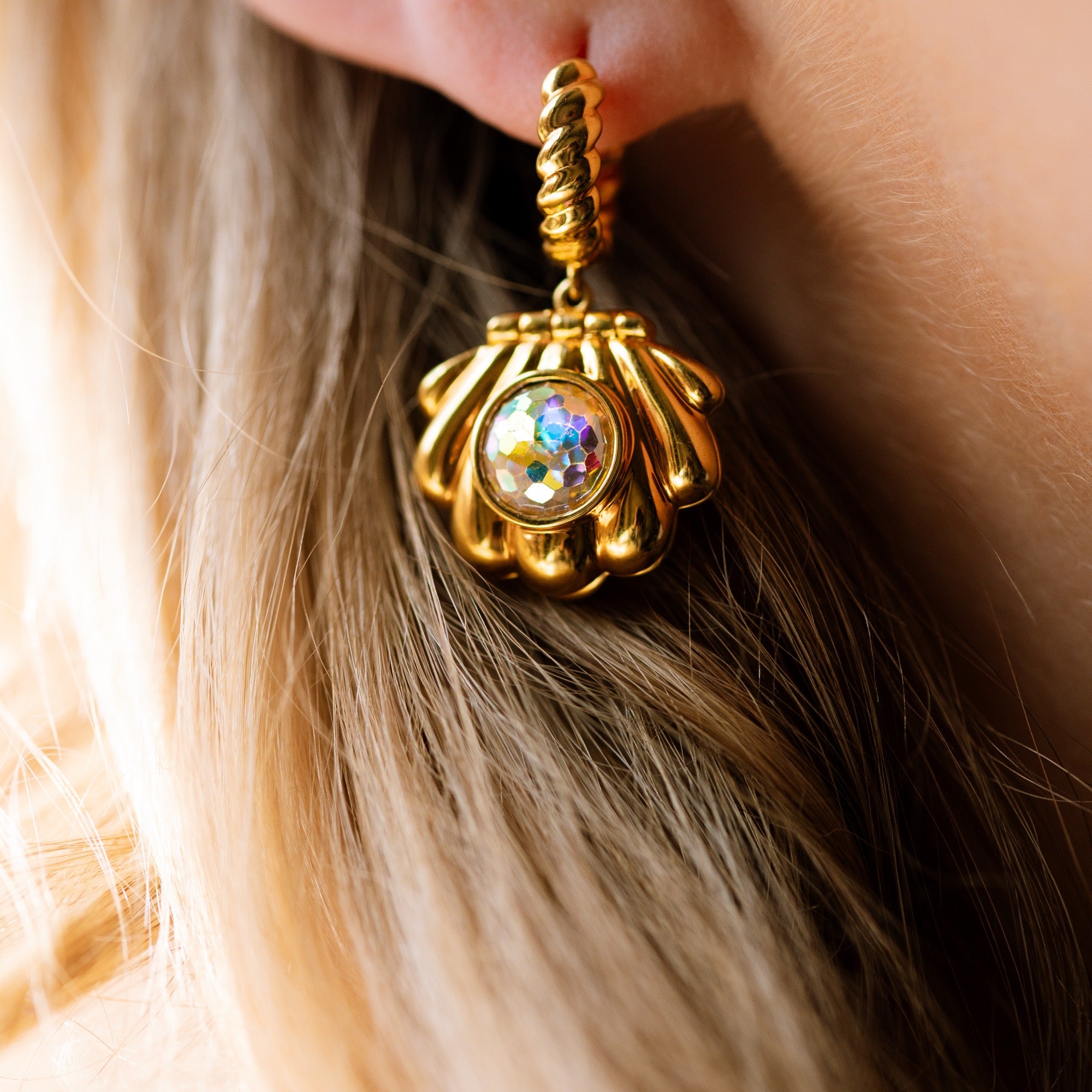 Mermaid Locket Earrings