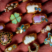 Cry Me A River White Opal Ring