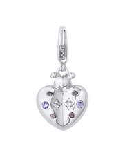 Ladybird Charm Silver with Exclusive Sticker Sheet