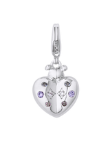 Ladybird Charm Silver with Exclusive Sticker Sheet