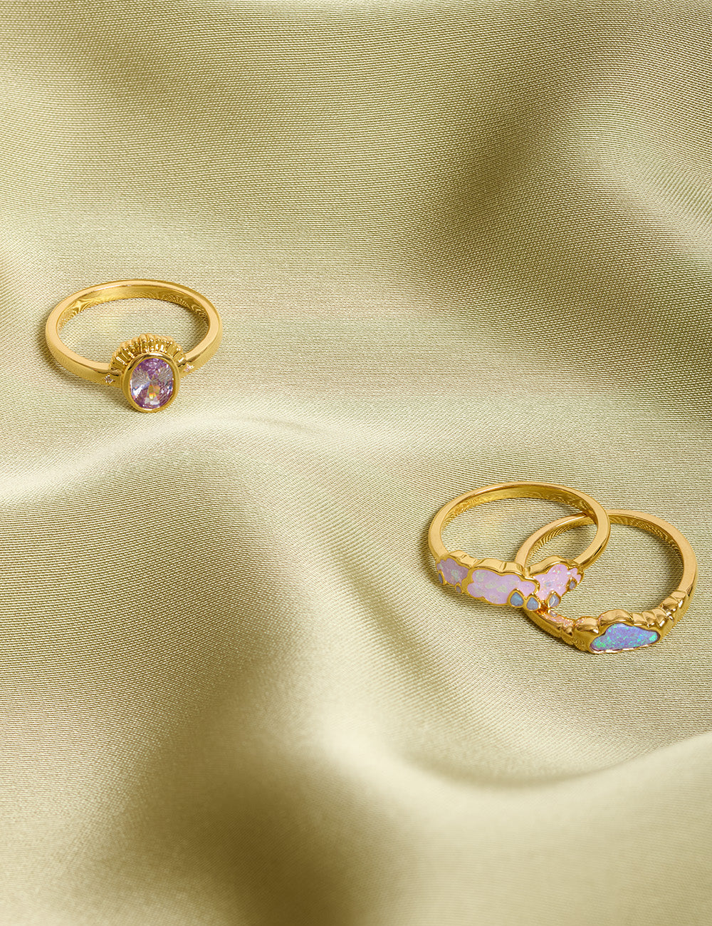 Baby Cloud (Purple) Ring Gold