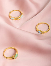 Lucky Clover Ring Gold