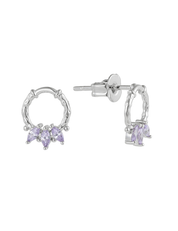 Lilac Helix Hoop Silver and Exclusive Sticker Sheet