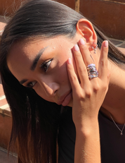 Mini Moo Ring Silver