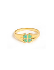 Lucky Clover Ring Gold