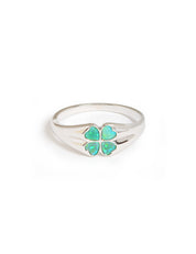 Lucky Clover Ring Silver