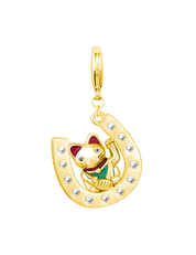 Lucky Neko Charm Gold