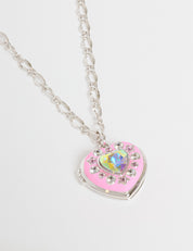 Cosmic Girl Locket on Chain Silver