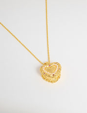 Rococo Cake Necklace Gold