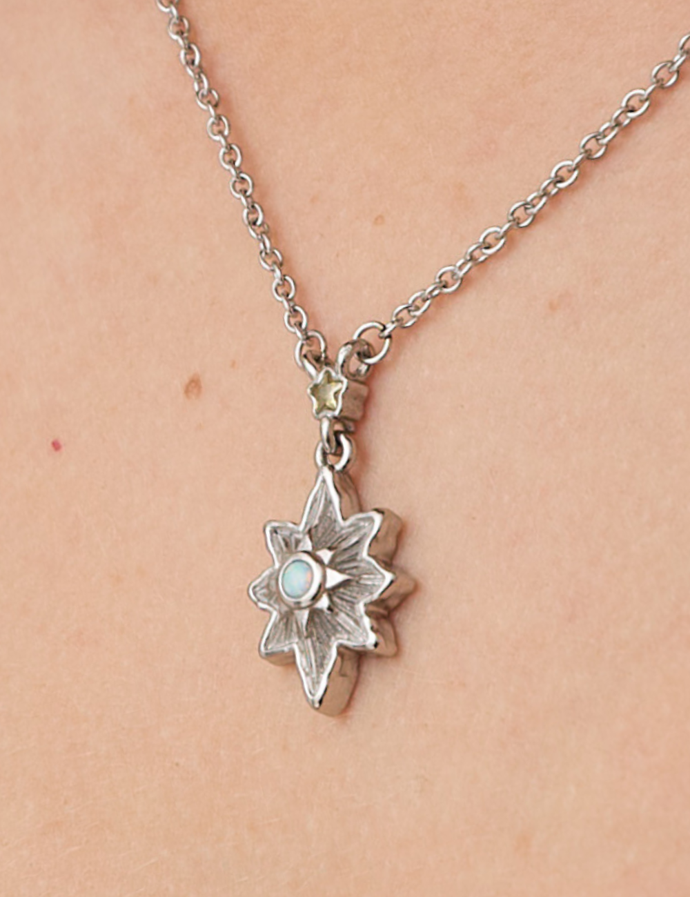 North Star Necklace Silver