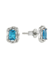Ocean Deep Earrings Silver and Exclusive Sticker Sheet