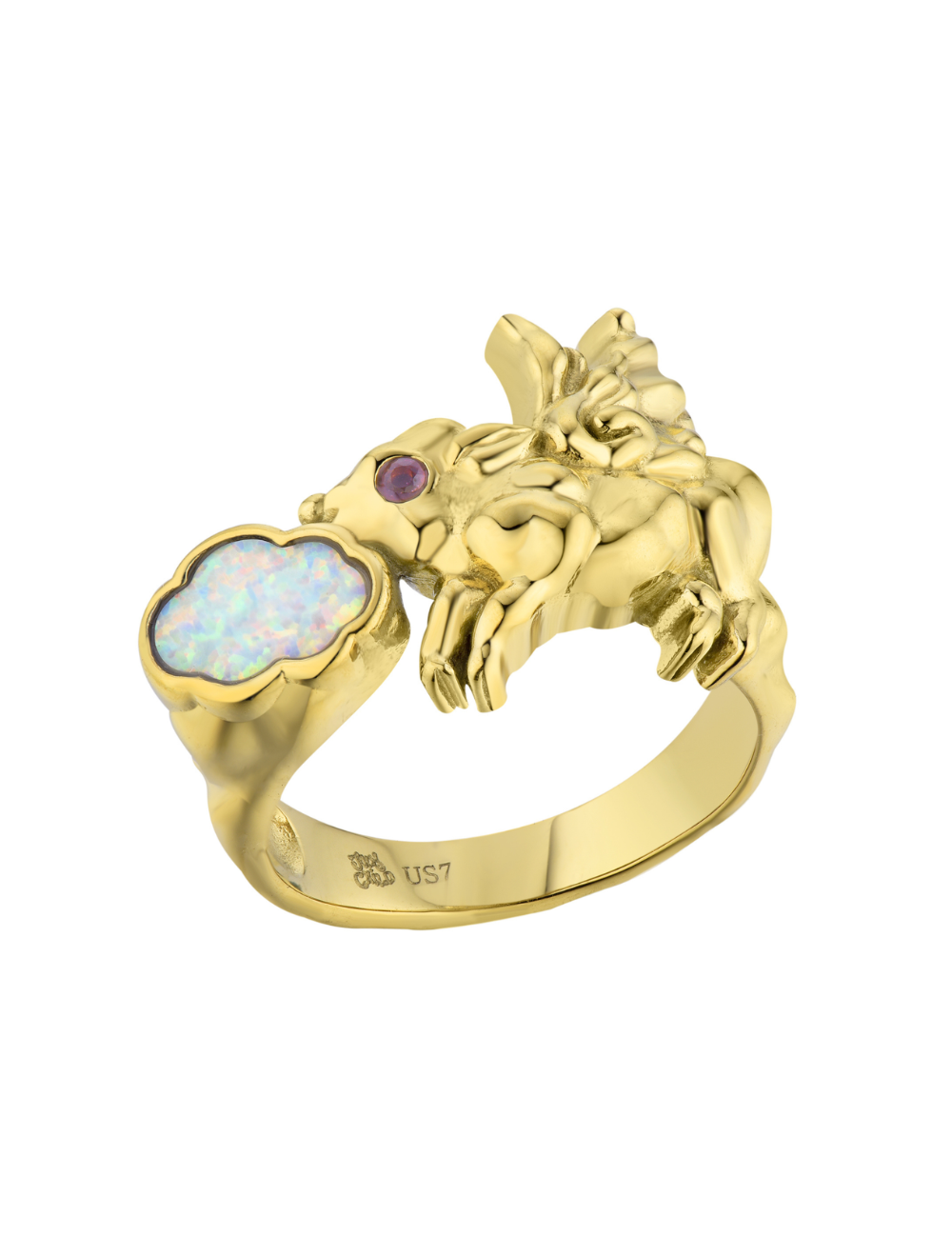 Pigs Can't Fly Ring Gold