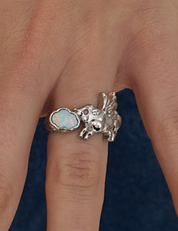 Pigs Can't Fly Ring Silver