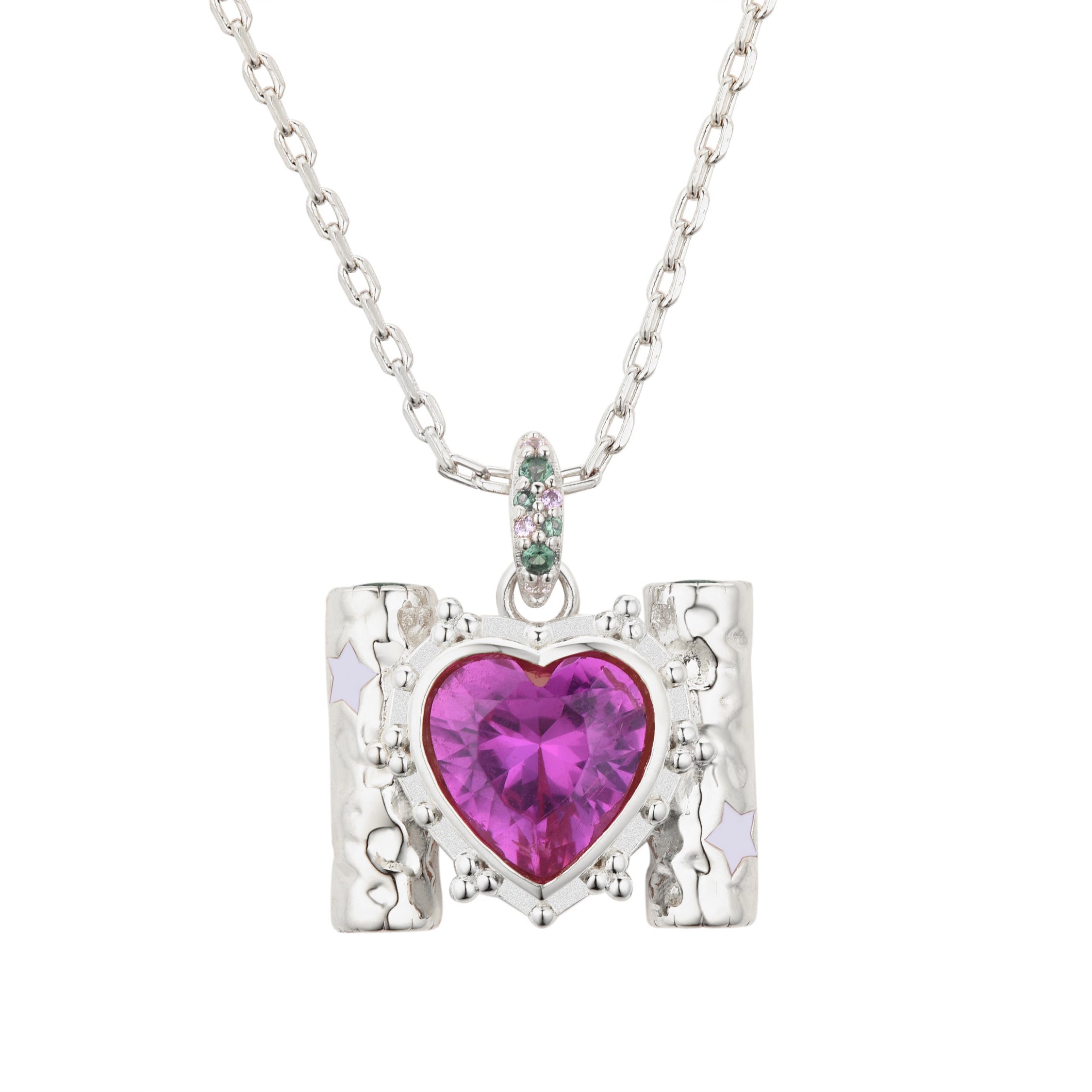 Pillar of Love Necklace Silver