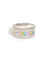 Birthday Cake Ring Silver