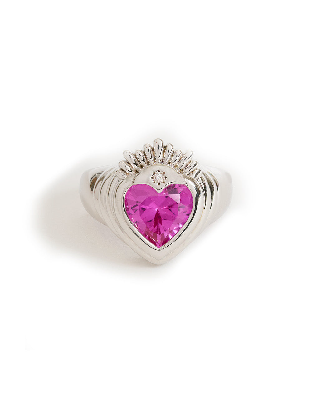 Queen of Hearts Ring Silver