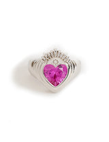 Queen of Hearts Ring Silver