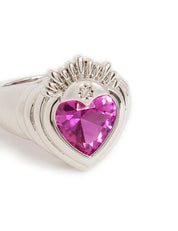 Queen of Hearts Ring Silver