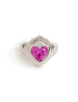Queen of Hearts Ring Silver