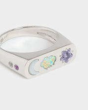 Starry Sky Ring Silver