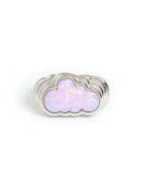 Cotton Candy Cloud Ring Silver