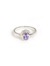 Levitate (Purple) Ring Silver