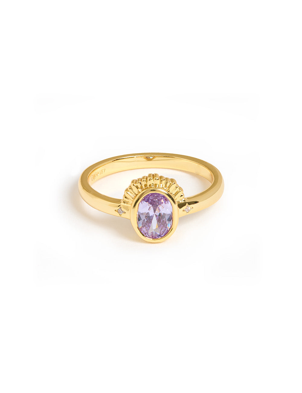 Levitate (Purple) Ring Gold