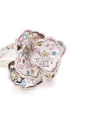 Orchid Ring Silver
