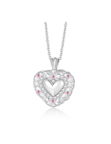Rococo Cake Necklace Silver