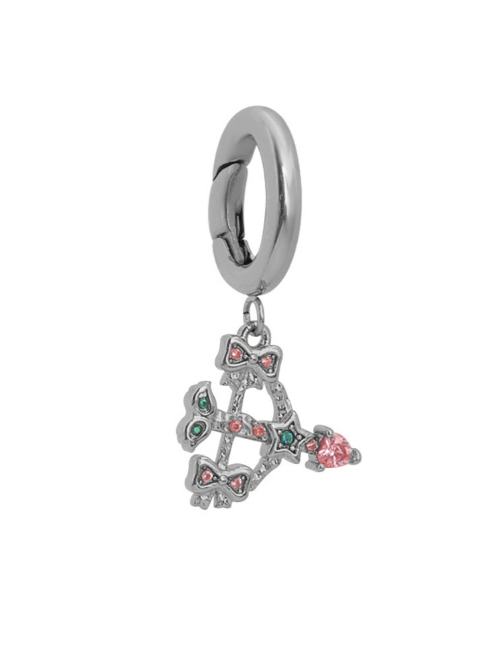 Sagittarius Charm Silver