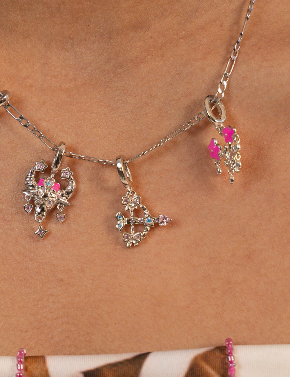 Sagittarius Charm Silver