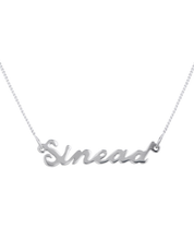 Script Custom Nameplate Silver