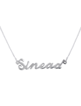 Script Custom Nameplate Silver