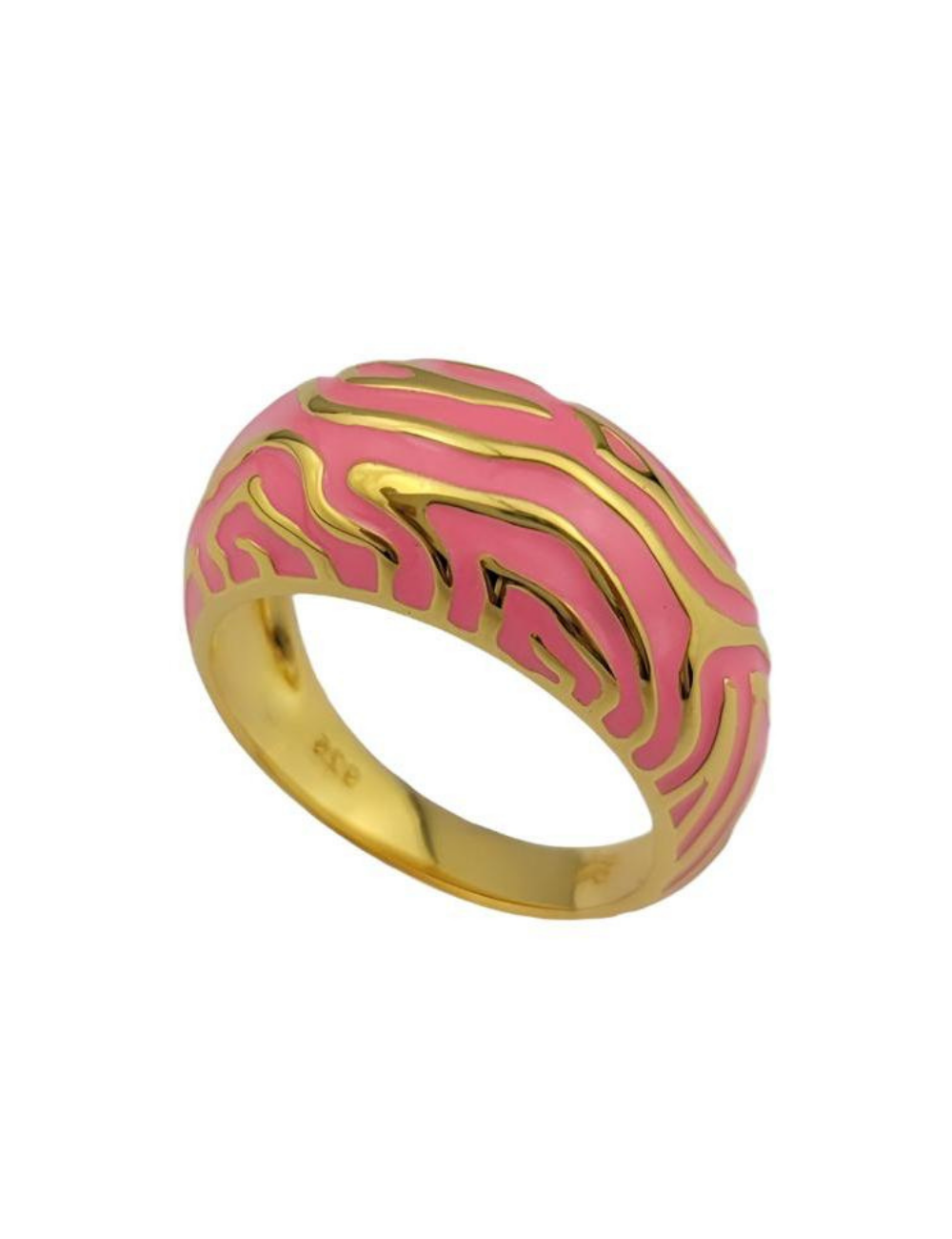 Shirley Pink Animal Print Ring