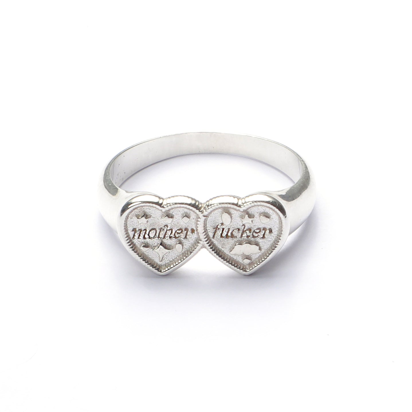 Mother Fucker Heart Signet Ring | Pre-Order