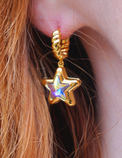 Starburst Locket Earrings