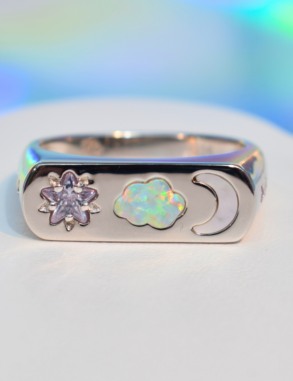 Starry Sky Ring Silver